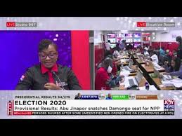 Election 2020 Provisional Results On Joynews 8 12 20 Youtube