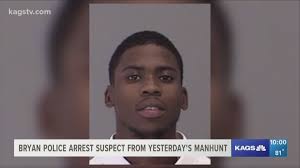 Bryan Police arrest suspect from yesterday's manhunt