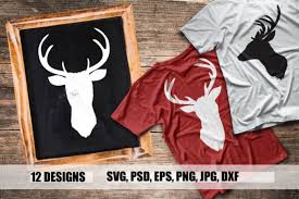 See the presented collection for stag svg. Silhouette Of A Deer 12 Objects In Blac Graphic By Kolesnikov Creative Fabrica