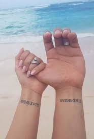 While portraits of cats make wonderful tattoos, cat silhouettes show a more refined love for felines. Otherwise Then You Ought To Receive All Of Their Names Tattooed To Prevent Family Drama Cre Tattoos For Lovers Matching Couple Tattoos Couple Wrist Tattoos