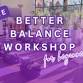 FREE Better Balance Workshop for Beginners event image