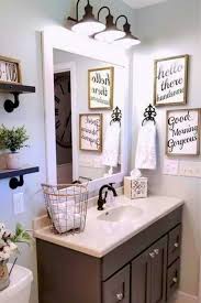 42 The Best Small Bathroom Decor Ideas With Farmhouse Style Homeideas01 In 2020 Bathroom Decor Diy Bathroom Remodel Bathroom Mirror