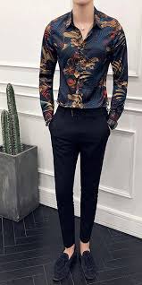 1,272 party wear mens shirts products are offered for sale by suppliers on alibaba.com, of which men's shirts accounts for 21%, plus size shirts & blouses accounts for 15%, and men's. Dress Fierce Suit Up With The Passion Of The Mighty Tiger With This Stylish Men Fashion Casual Shirts Mens Fashion Casual Outfits Mens Fashion Formal Parties