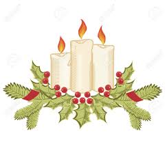 Christmas Candles And Holly Sprigs On White Royalty Free Cliparts Vectors And Stock Illustration Image 8267594