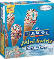 Birthday Cake Flavored Ice Cream Pink Unicorn Of The Week Finding Pink Unicorns Blue Bunny Ice Cream Ice Cream Novelties Blue Bunny