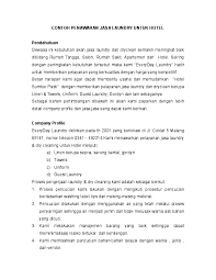 Doc Contoh Proposal Laundry Untuk Hotel Pramudya Herlambang Academia Edu