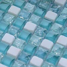 Old blue tiles at portugal. Cream Stone Crackle Crystal Tile Backsplash Blue Glass Mosaic Floor
