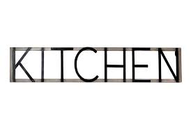 5.5l x 4h hook •metal lip lead way: Gracie Oaks Metal Kitchen Sign Wall Decor Reviews Wayfair
