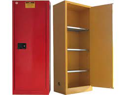 Full height doors are lined with 1/8 thick polyethylene. Safety Cabinets