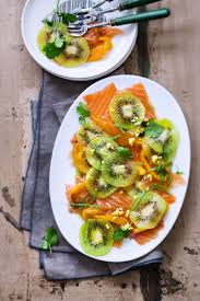 Recette Carpaccio De Kiwi Au Saumon Recettes De Cuisine Saumon Fruits Et Legumes Frais