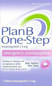 Amazon Com Plan B One Step Emergency Contraceptive 0 5 Mg Tablet 1 Count Health Personal Care