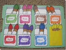 Color Matching File Folder Game Great For A Station I Am Having 8 Stations And Each Child And Preschool Colors File Folder Games Color Matching File Folder