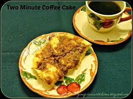 Ginny S Low Carb Kitchen Two Minute Microwave Coffee Cake Low Carb Breakfast Low Carb Breakfast Recipes Low Carb Recipes