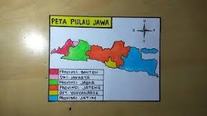 Mewarnai gambar bendera indonesia untuk anak tk. Cara Membuat Gambar Peta Pulau Jawa Youtube