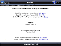 Ppqp medios y eventos es la empresa lider en servicios para eventos corporativos empresariales promocionales y sociales. Ppt Global Pre Production Part Quality Process Global Pre Production Process Owner Bob Warner Powerpoint Presentation Id 3590590