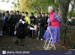 We are currently operating under advanced level 1restrictions. Speakers Corner Hyde Park London Stockfotografie Alamy