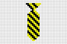 Harry Potter House Ties Hufflepuff Pixel Art Pixel Art Harry Potter Keychain Harry Potter Bracelet Pattern