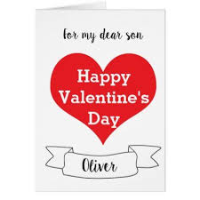 Gift giving custom has spread all over the world. Son Valentine 39 S Day Card Personalized Name Valentines Day Gifts Gift Idea Diy Cus Teacher Valentine Cards Mother S Day Greeting Cards Teacher Valentine