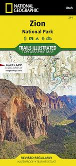 Zion national park states covered: Zion National Park National Geographic Trails Illustrated Map 214 National Geographic Maps 9781566952972 Amazon Com Books