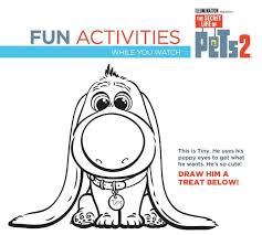 Print all of our coloring pages for free. Free Printable Activities Sheets To Enjoy With The Secret Life Of Pets 2 According To Stella