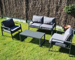 salon jardin 4 places aluminium oviala mobilier jardin jardins salon de jardin