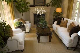 Small Traditional Living Room With White Furniture And Earth Tones Decor Traditional Living Room Furniture Living Room Decor Traditional Livingroom Layout