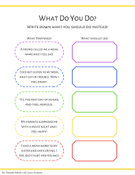 Cbt For Kids What Should I Do Feeling Situation And Behavior Worksheet With Template Kids Therapy Worksheet Digital Download In 2021 Therapy Worksheets Cbt Activities Child Therapy