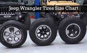 Jeep Wrangler Tires Size Chart Everything You Need To Know