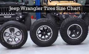 Jeep Wrangler Tires Size Chart Everything You Need To Know