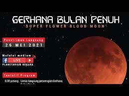 Gerhana di langit shanghai, cina. Live Gerhana Bulan Penuh Super Flower Blood Moon Malaysia Youtube