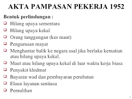 Akta pampasan pekerja 1952 akta 273. Bab 2 Perundangan Additional Note 1