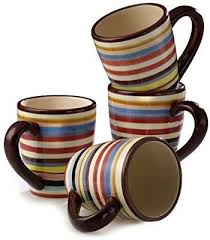 Amazon Com Tabletop Lifestyles Sedona 16 Ounce Mug Set Of 4 Ceramic Coffee Mug Coffee Cups Mugs Mugs For Men Mugs Mugs Set