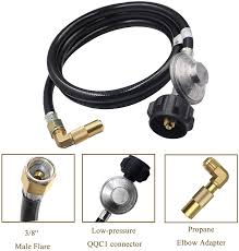 Maybe you would like to learn more about one of these? Buy Iococee 5 Feet Low Pressure Propane Regulator And Hose Qcc1 Universal Grill Regulator Replacement Parts With 90 Degree Elbow Adaptor For 17 And 22 Blackstone Tabletop Camper Grill Online In Kenya B08lb316w6