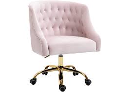 Velvet desk chair home office chair club chair modern vanity chair middle back t. Arden Pink Velvet Office Chair Alexis Furniture