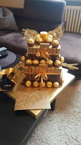 Ferrero Rocher Und Merci Torte Basteln Sussigkeiten Basteln Torten Basteln Pralinenstrauss
