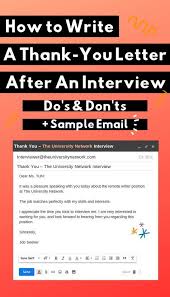 How To Write A Thank You Email After An Interview The University Network In 2020 Job Interview Preparation Thank You Email Resume Writing Tips