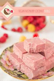 Vegan Fudge Recipe Raspberry Coconut Fudge Sugar Free Paleo Easy Recipe Vegan Fudge Recipes Fudge Recipes Vegan Fudge