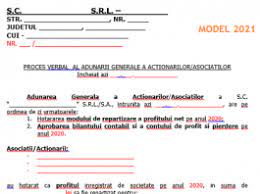 Atentie la data valabilitatii intrebarii! Model Hotarare Asociat Unic Bilant 31 12 2020 Cabinetexpert Ro Blog Contabilitate