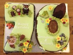 Birthday Cake For Grandma And Granddaughter Joint Birthday Cake For Grandma Grandson Grandma Turned 70 Loves Gardening Nature Daffodils Happy Birthday Grandma 1st Birthday Parties Birthday Cake