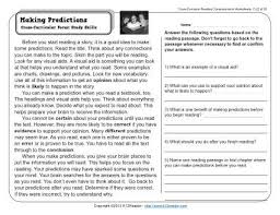 Revising at home, in fact can be done with simple activities. Making Predictions 3rd Grade Reading Comprehension Worksheet