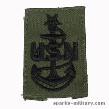 The senior and master chief stars were modeled after the officer's star. Us Navy Senior Chief Petty Officer Collar Cloth Rank Insignia
