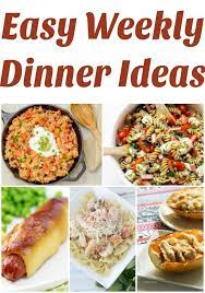 Easy Weekly Dinner Ideas She Gives A Free Weekly Meal Plan Every Monday Easy Weeknight Dinner Ideas For Dinner Recipes Easy Quick Meal Planning Beef Recipes