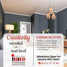 Creativity Revealed At Next Level Admissions Are Open For January 2021 Batch For Fashion Interior Design 0 Interior Design Degree Diploma Courses Design