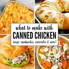This is so rich and filling that one serving goes a long way. What To Make With Canned Chicken Over 20 Recipes