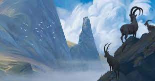 Toly Kivshar Concept Art Mountain Goat Digital Artwork Concept Art