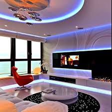 Modern Mansions On Instagram Modern Living Room With Customizable Ambient Lightin Minimalist Apartment Interior Apartment Design Inspiration Apartment Design