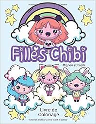 Comment dessiner une trousse kawaii etape par etape dessins kawaii facile. Filles Chibi Livre De Coloriage Mignon Et Facile New Livre De Coloriage Kawaii Pour Les Enfants De 4 A 8 Ans Avec Des Filles Chibi Adorables Et Des Pour Adolescents Et