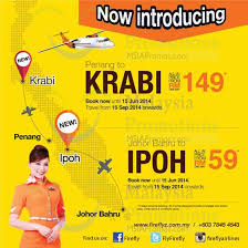Discover 12 penang to johor bahru flights by 2 airlines between penang international airport (pen) and johor bahru senai international airport (jhb). Firefly Rm59 Penang To Krabi Rm149 Jb To Ipoh Promo 21 May 15 Jun 2014