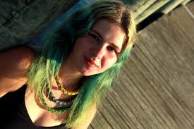 Unisex Tube Massive Macrame Necklace Green Brown