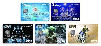 The disney rewards visa card from chase bank is disney's official rewards credit card, and as such, offers cardholders a variety of disney discounts, theme park perks, special promotions and advance vacation booking opportunities, and more. Chase To Offer New Star Wars Disney Visa Credit Card Designs Perks Disney Visa Credit Card Disney Visa Disney Debit Card